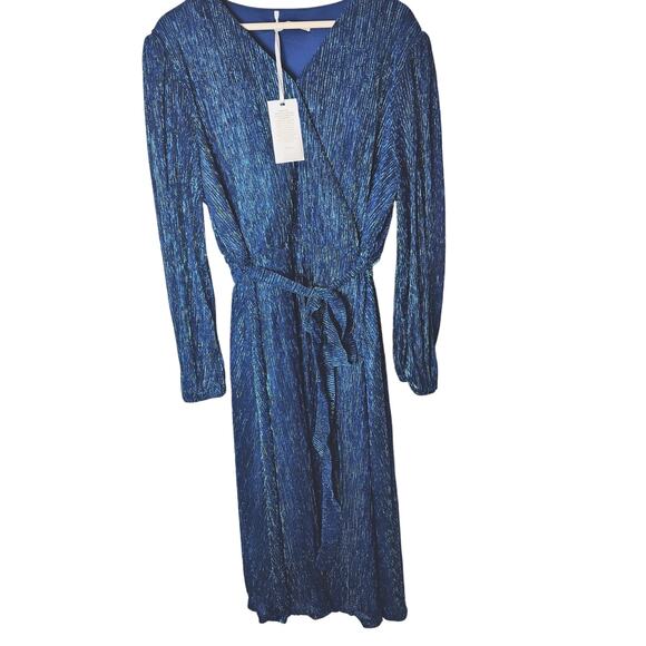 Grace Karin Dresses & Skirts - Grace Karin Blue 2XL Sparkly Long Sleeve Dress New